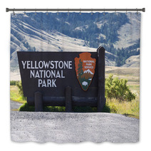 Yellowstone National Park Entrance Sign Bath Decor 69994883