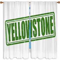 Yellowstone Stamp Window Curtains 71312398