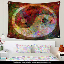 Yin Und Yang - Background Grunge Wall Art 39255734