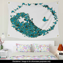 Yin Yang Aus Schmetterlingen Wall Art 23883229