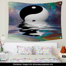 Yin Yang Reflection In Galaxy Wall Art 88772679