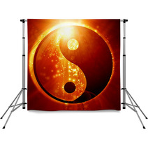Yin Yang Sign Backdrops 49888011
