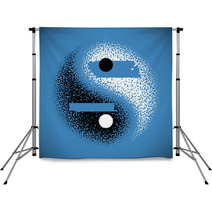 Yin Yang Symbol Backdrops 45540779