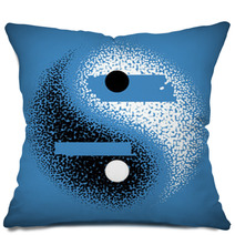 Yin Yang Symbol Pillows 45540779