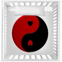 Yin-yang With Hearts Nursery Decor 45005439