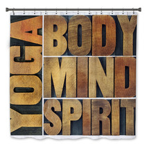Yoga Body Mind Soul And Spirit Bath Decor 94421412
