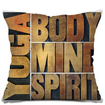 Yoga Body Mind Soul And Spirit Pillows 94421412