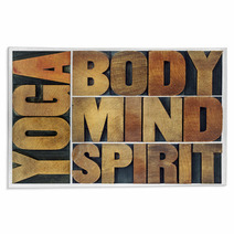Yoga Body Mind Soul And Spirit Rugs 94421412