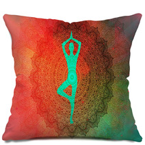 Yoga Mandala Pillows 163991309