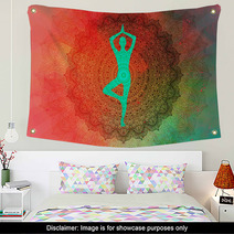 Yoga Mandala Wall Art 163991309