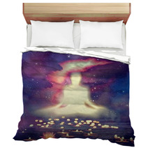 Yoga Meditation Calm Relaxing Candle Bedding 187239744