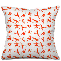 Yoga Pattern Seamless Pillows 196063592