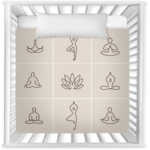 Yoga Vector Logotype Icon Spa Nursery Decor 142393877