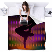 Young Breakdancer Blankets 40274818