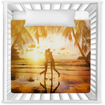 Young Couple Enjoying The Sunset Nursery Decor 64185774