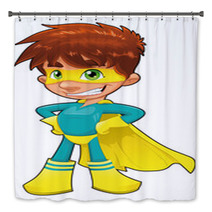 Young Superhero. Vector Character, Isolated Object Bath Decor 23607161