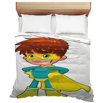 Young Superhero. Vector Character, Isolated Object Bedding 23607161