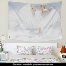 Young Woman As An Angel Wall Art 37310171