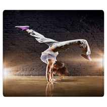 Young Woman Dancer Rugs 33975014