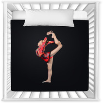 Young Woman In Gymnast Suit Posing Nursery Decor 47997242