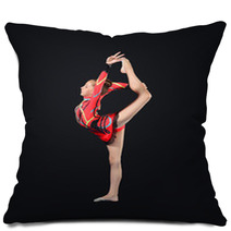 Young Woman In Gymnast Suit Posing Pillows 47997242