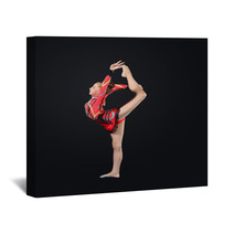 Young Woman In Gymnast Suit Posing Wall Art 47997242