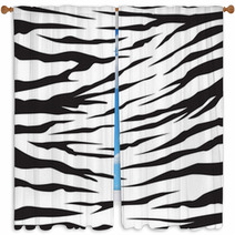 Zebra Patern Background Vector Illustration Design Editable Window Curtains 84949472