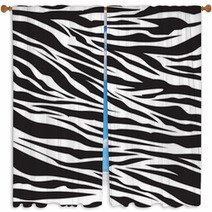 Zebra Pattern Window Curtains 56410101