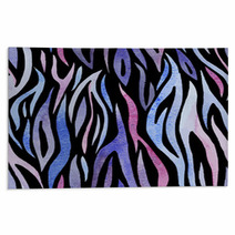 Zebra Stripes Abstract Background Texture Pattern Rugs 76703630