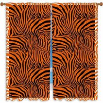 Zebra Stripes . Background. Pattern. A Seamless Pattern. Window Curtains 95896426