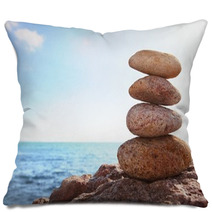 Zen Stones By The Sea Pillows 28633014