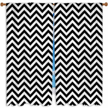 Zigzag Pattern Seamless Illustration Window Curtains 76315005