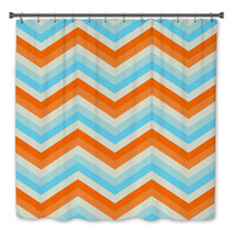 Zigzag Seamless Pattern. Colorful Chevron Bath Decor 47955828