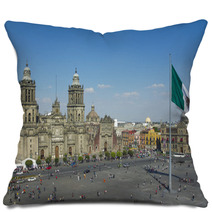 Zocalo In Mexico City Pillows 42303297