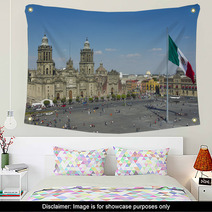 Zocalo In Mexico City Wall Art 42303297