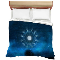 Zodiac Signs Horoscope With The Tree Of Life And Universe Bedding 59959378