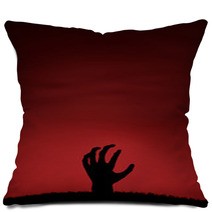 Zombie Hand Coming Up Pillows 55256122