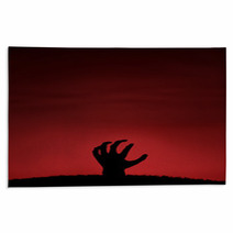 Zombie Hand Coming Up Rugs 55256122