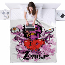 Zombie Heart Blankets 52150848