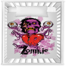 Zombie Heart Nursery Decor 52150848