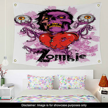 Zombie Heart Wall Art 52150848