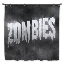Zombie Horror Movie Poster Bath Decor 177807326