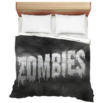Zombie Horror Movie Poster Bedding 177807326