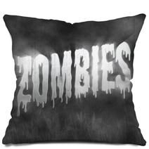 Zombie Horror Movie Poster Pillows 177807326