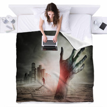 Zombie Rising Blankets 43162452
