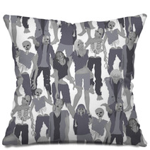 Zombie Seamless Pattern Pillows 94379314