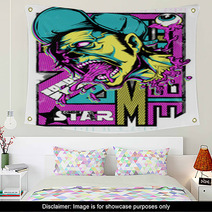 Zombie Superstar Wall Art 52336439
