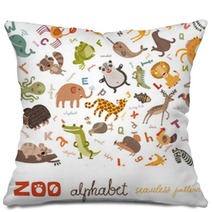 Zoo Abc Seamless Pattern Pillows 65715262