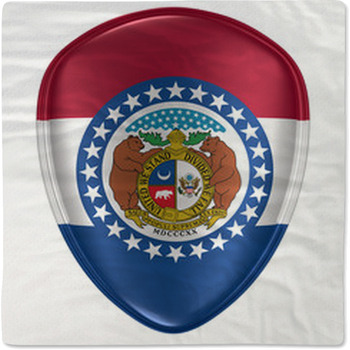 3d Rendering Of A Missouri Usa State Flag Baby Blanket