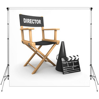 3d The Film Directors Chair Is Custom Size Backdrop
